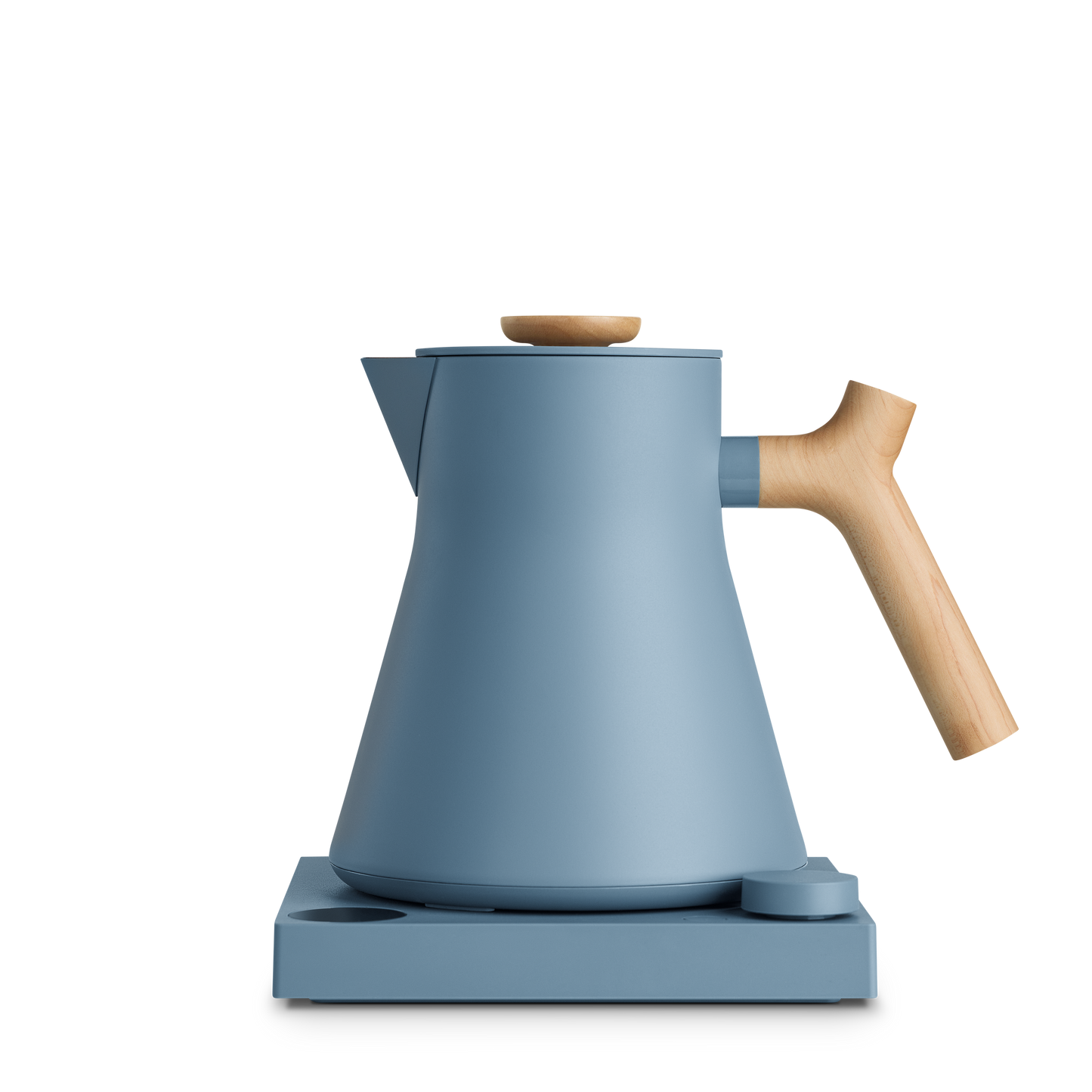 Corvo EKG Pro Electric Kettle: Hazy Blue + Maple