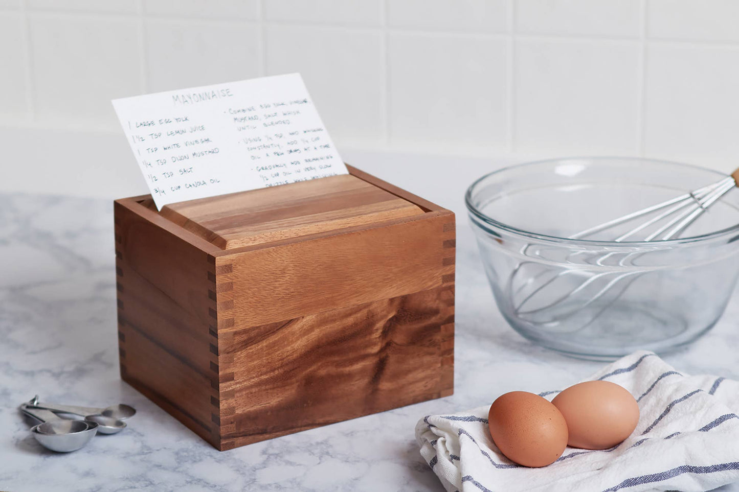 IRONWOOD RECIPE BOX, ACACIA