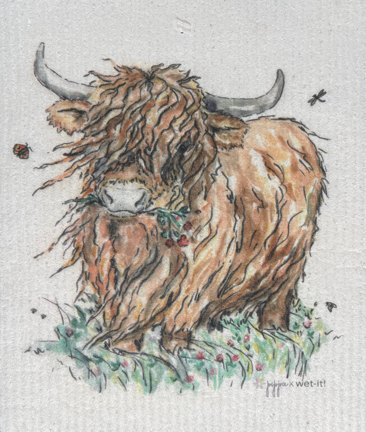 Country Cow Swedish Cloth