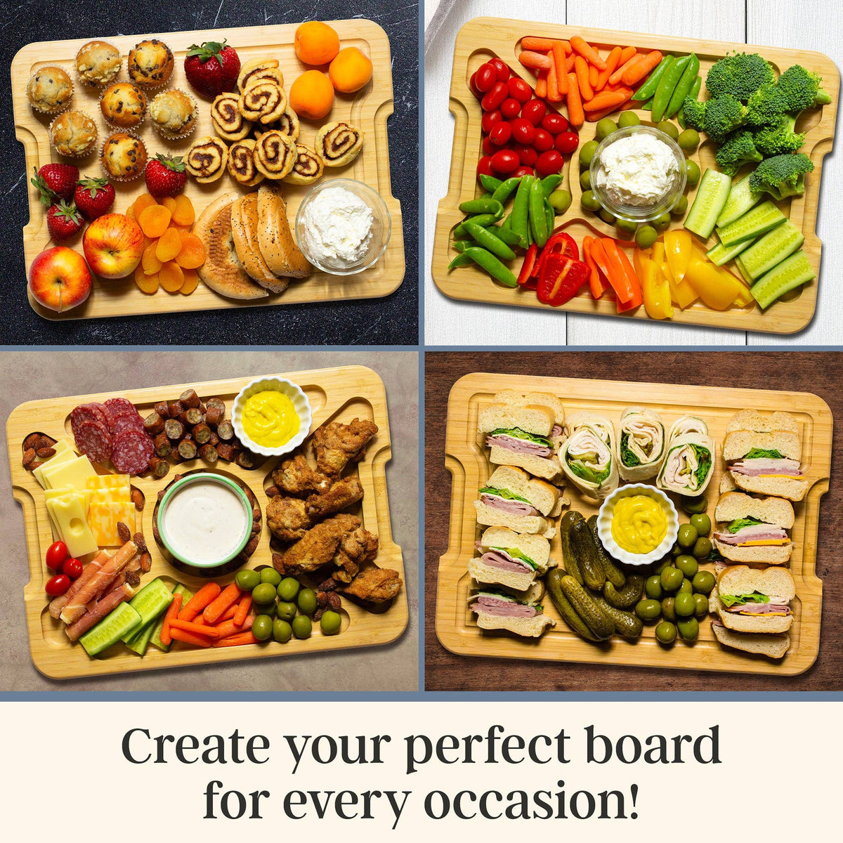 Flip, Serve & Store® Charcuterie Board with Locking Lid