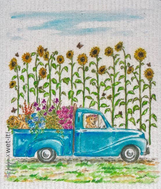 Sunny Summer Swedish DishCloth