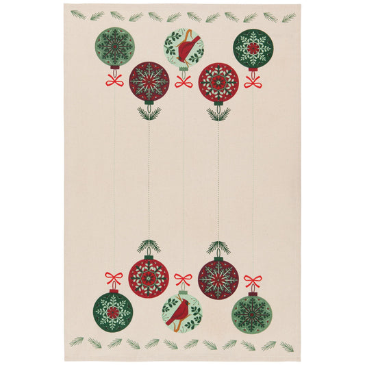 DISHTOWEL GOOD TIDINGS PRINTED