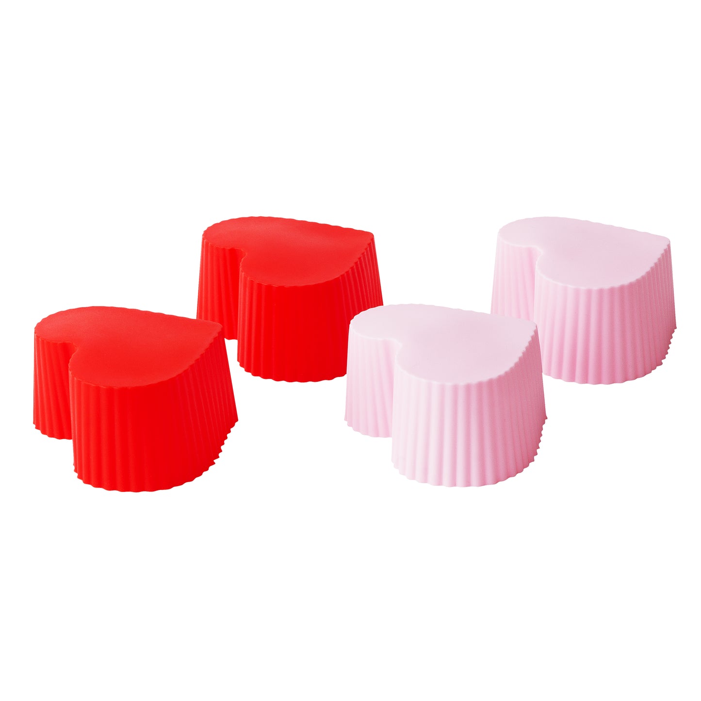 SILICONE HEART BAKE CUPS
