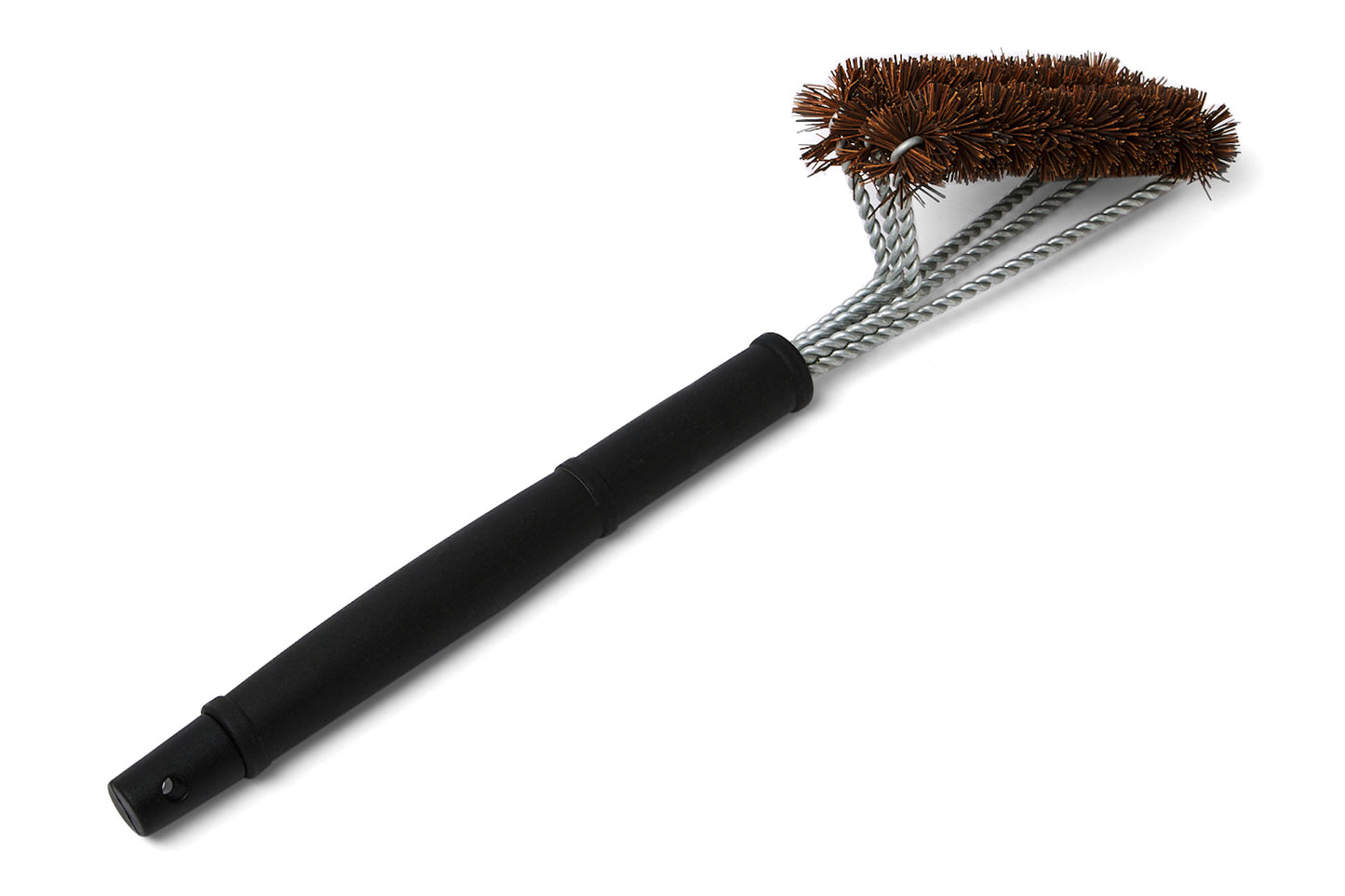 OUTSET 3-HEAD NATURAL GRILL BRUSH 18.25 x 3.5 x 3"