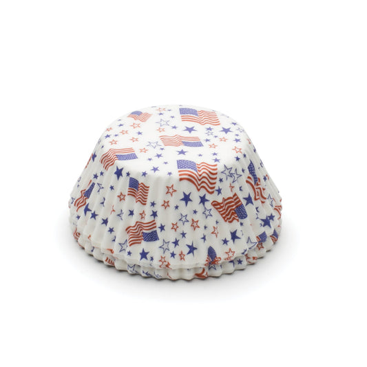 PATRIOTIC BAKING CUPS 50CT