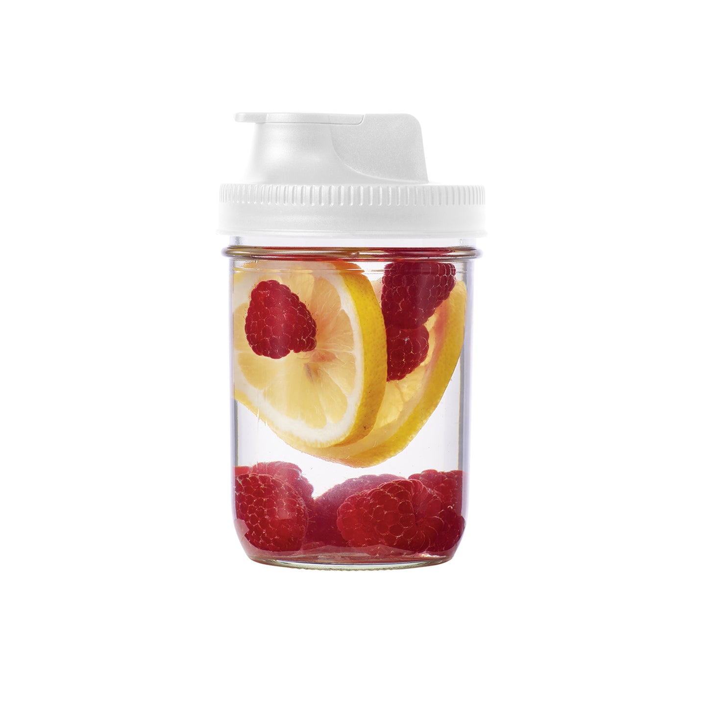 JARWARE LID W/SHORT BOTTLE WIDE MOUTH  WHITE