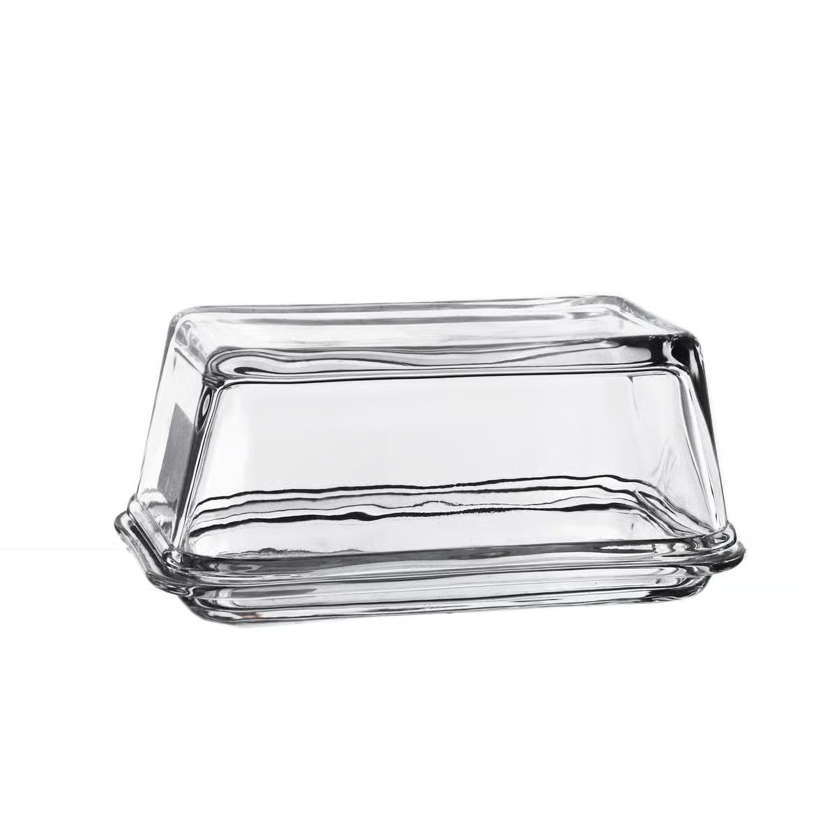 GLASS BUTTER DISH