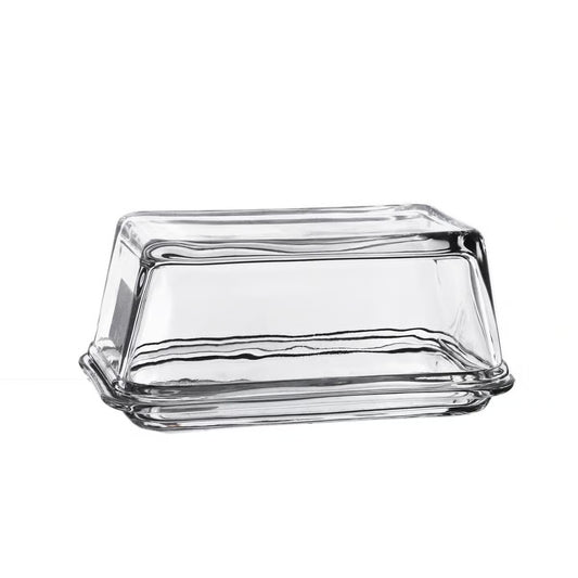GLASS BUTTER DISH