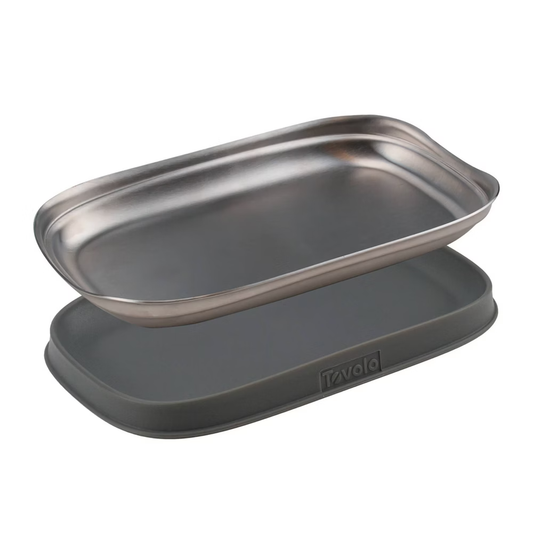STAINLESS DOUBLE SPOON REST