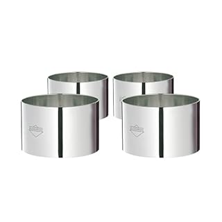 STAINLESS STEEL 3" RING MOLDS SET/4