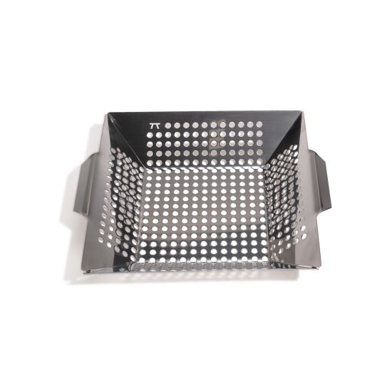 GRILL WOK W/ HANDLES 12" X 12" SS