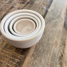 STONEWARE NESTING BOWLS GLAZE
