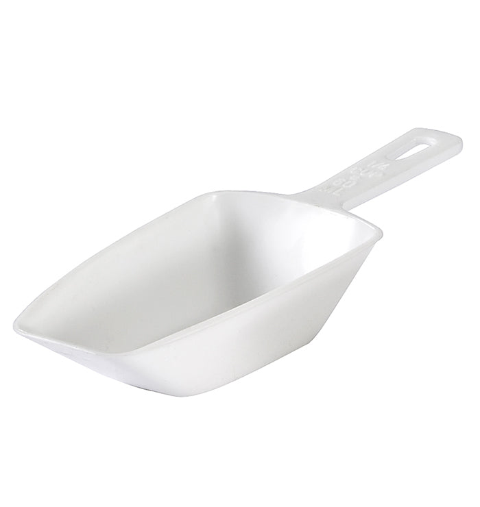 PLASTIC SCOOP 1/3 CUP WHT