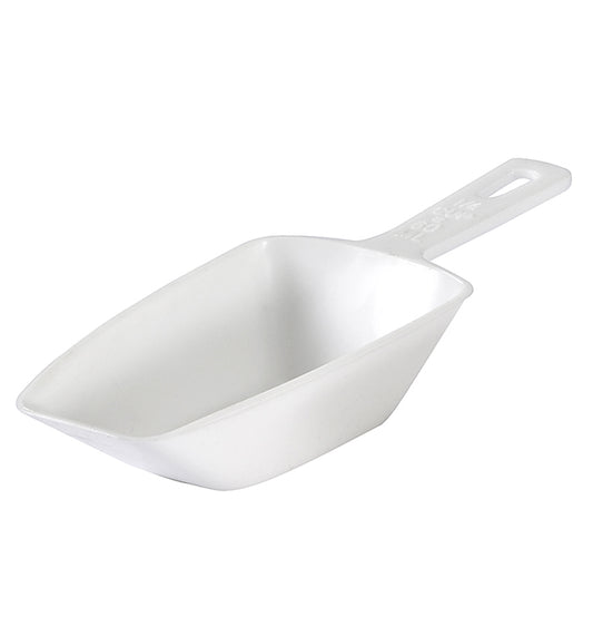 PLASTIC SCOOP 1/3 CUP WHT