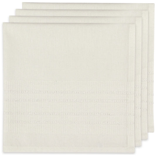 WOVEN NAPKIN SET OF 4 ESTELA WHT