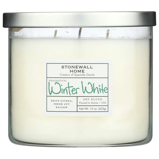 WINTER WHITE CANDLE 3 WICK