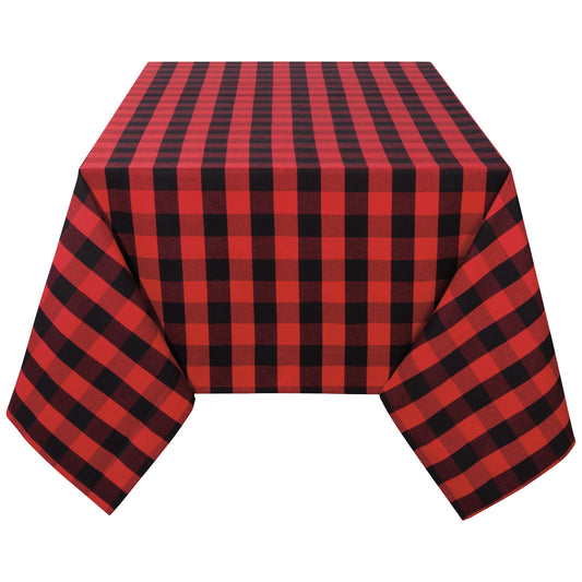 TABLECLOTH SECOND SPIN BUFFALO CHECK RED 60X120"