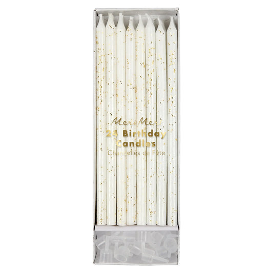 GOLD GLITTER CANDLES