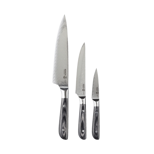 AVANTA DAMASCUS 3-PC STARTER KNIFE SET