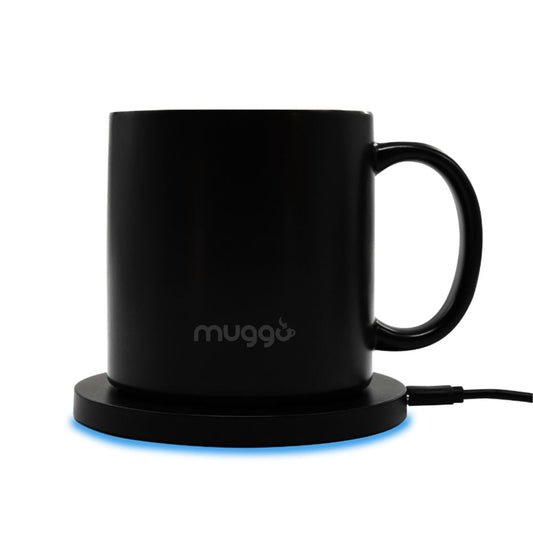 MUGGO QI LARGE HEATED CUP W/WIRELESS CHARGER 13 OZ- BLACK
