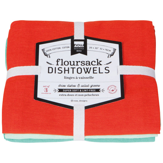 FLOUR SACK TEA TOWELS FIESTA SET OF 3