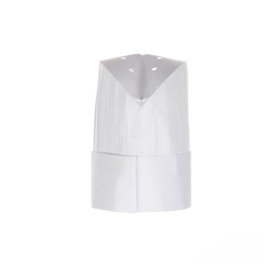 CHEF HAT PLEATED WHITE