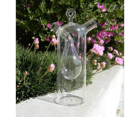 GLASS CRUET 2 CHAMBER 10oz