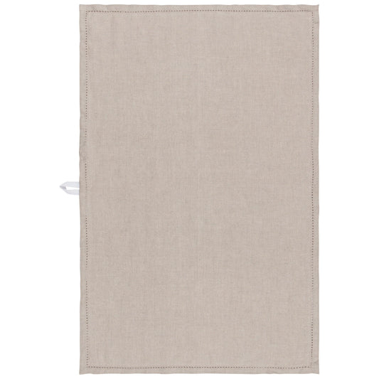 DISH TOWEL LINEN NATURAL HEMSTITCH