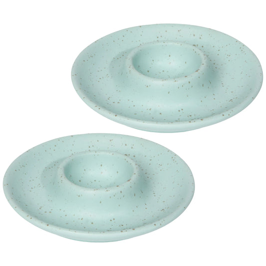 EGG CUPS ROBINS EGG SPECKLE SET OF 2