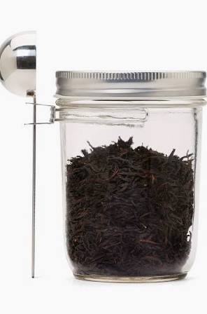 MASON JAR WIDE MOUTH 10 OZ W/ COFFEE SCOOP