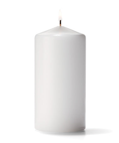 PILLAR CANDLE 3"X 6" WHITE