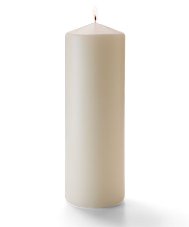 PILLAR CANDLE 9" X 3" IVORY