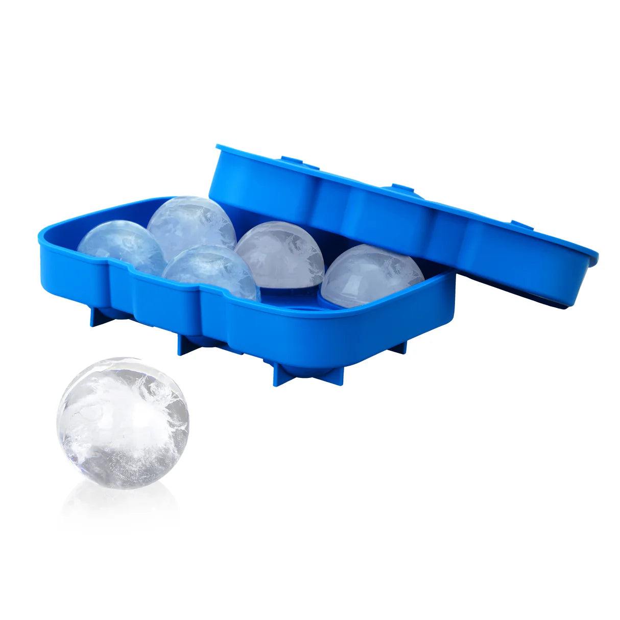 SPHERE 2" SILICONE ICE SPHERE MOLD IN BLUE