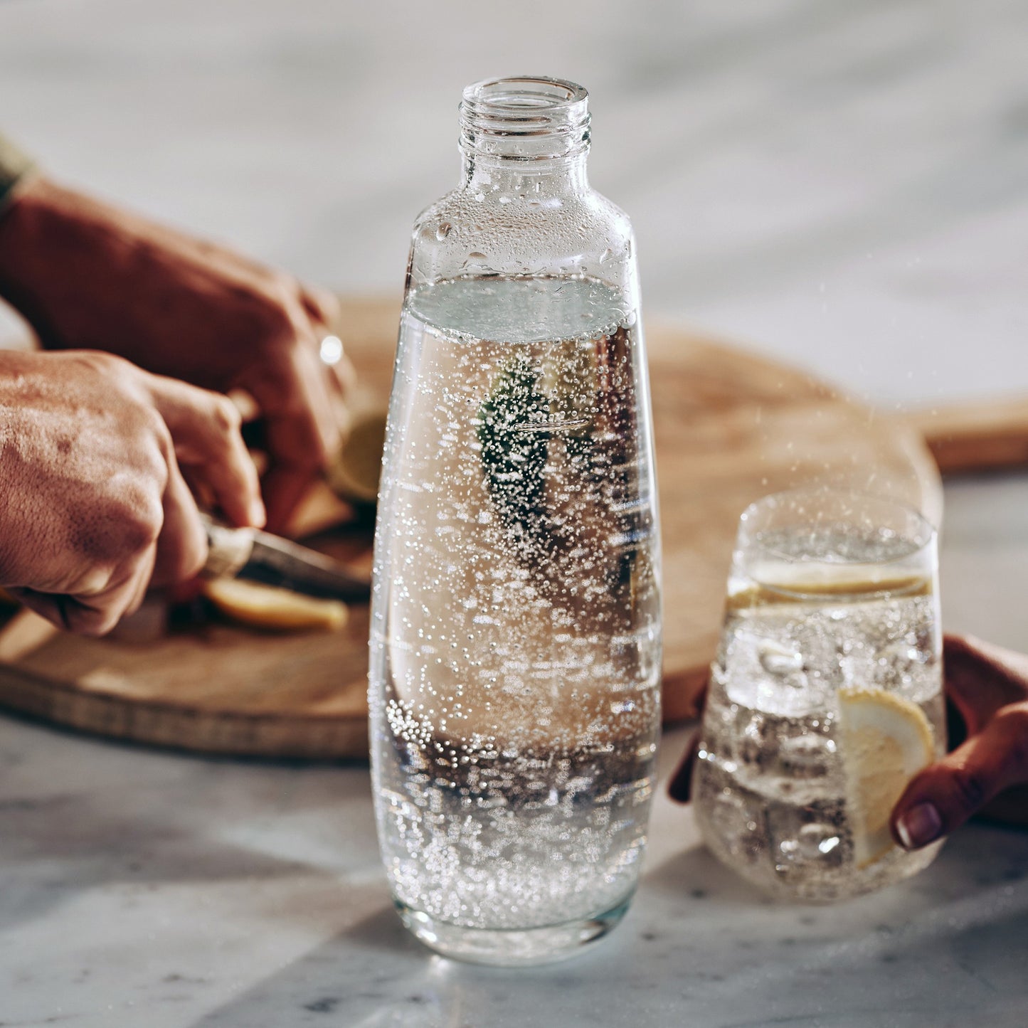 SODASTREAM GLASS CARAFE 1L FOR E-DUO SPARKLING WATER MAKER