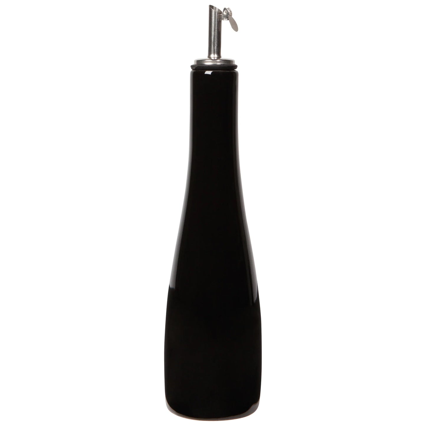 STONEWARE CRUET BLACK 8 0Z