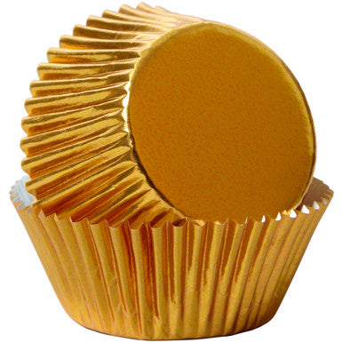 MINI FOIL BAKING CUPS GOLD