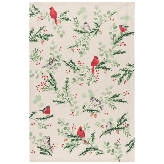 DISHTOWEL FOREST BIRDS COTTON