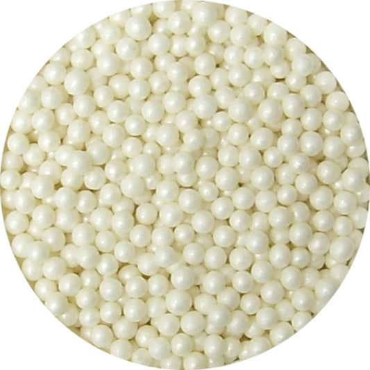 EDIBLE PEARLS 6MM IVORY