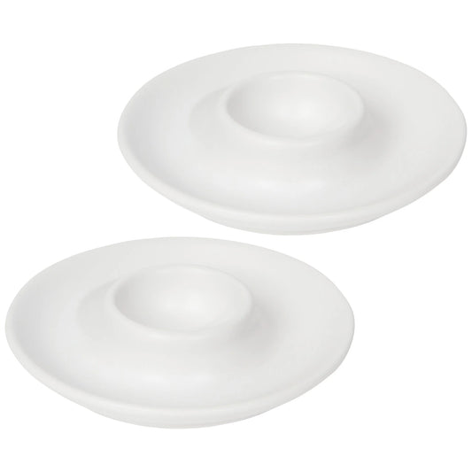 EGG CUPS MATTE WHITE SET OF 2