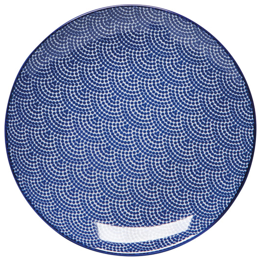 APPETIZER PLATE BLUE WAVES