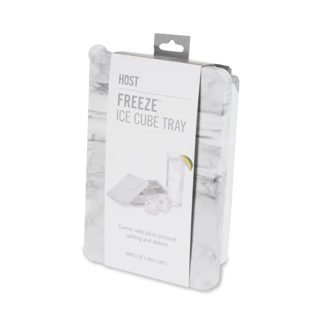 2" ICE CUBE TRAY WITH LID IN MARBLE GREY